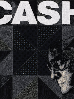 Johnny Cash, American IV: The Man Comes Around - Embroidery stitched directly through a vinyl recor