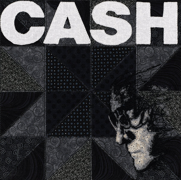 Johnny Cash, American IV: The Man Comes Around - Embroidery stitched directly through a vinyl recor