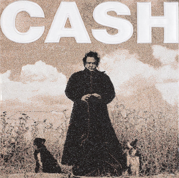 Johnny Cash, American Recordings - The album series begins with a vintage album sleev