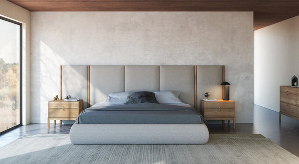 Lars Upholstered Queen Bed w/ Extensions