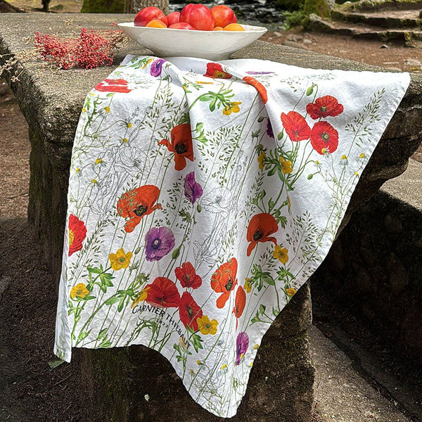 Les Coquelicots Violet Kitchen Towel