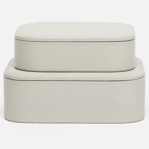 Rounded Leather Boxes