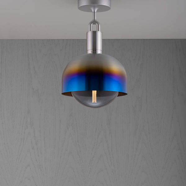 FORKED CEILING / LINEAR / SHADE / GLOBE / SMOKED / MEDIUM