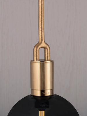 FORKED PENDANT / LINEAR / GLOBE / SMOKED / MEDIUM
