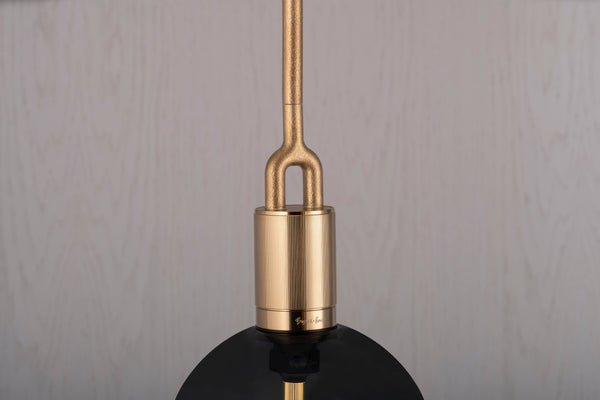 FORKED PENDANT / LINEAR / GLOBE / SMOKED / MEDIUM