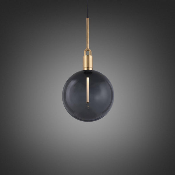 FORKED PENDANT / LINEAR / GLOBE / SMOKED / LARGE