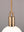 FORKED PENDANT / LINEAR / GLOBE / OPAL / MEDIUM