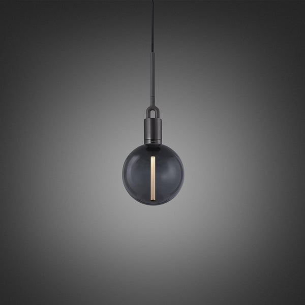 FORKED PENDANT / LINEAR / GLOBE / SMOKED / MEDIUM