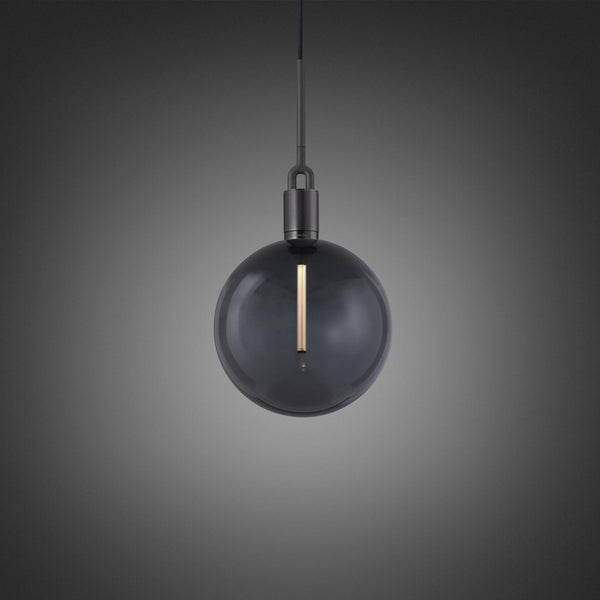 FORKED PENDANT / LINEAR / GLOBE / SMOKED / LARGE