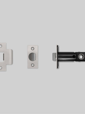 TUBULAR LATCH / DOOR HANDLE / PRIVACY / STEEL - 2-3/8"