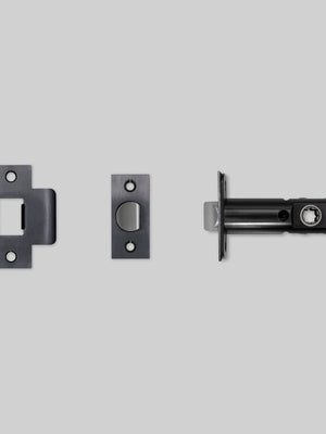 TUBULAR LATCH / DOOR HANDLE / PASSAGE / GUN METAL - 2-3/8"