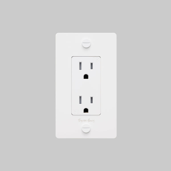1G DUPLEX OUTLET / CROSS / WITH LOGO