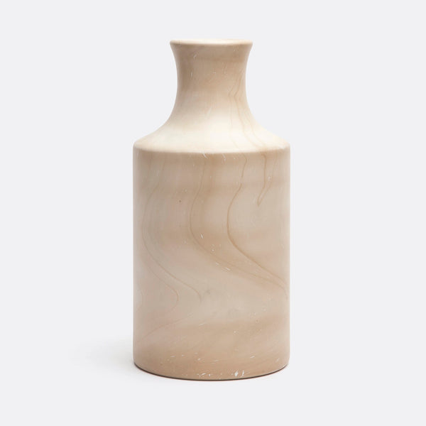 White Stain Mango Wood Vase