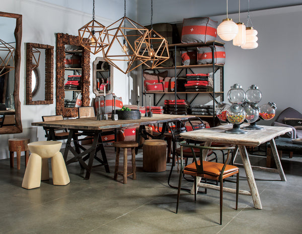 Wooden Polyhedron Chandelier