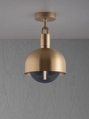 FORKED CEILING / LINEAR / SHADE / GLOBE / SMOKED / MEDIUM