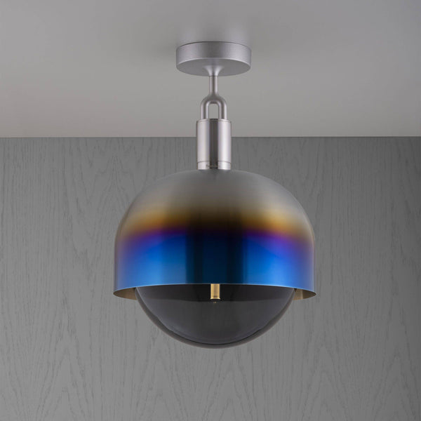 FORKED CEILING / LINEAR / SHADE / GLOBE / SMOKED / LARGE