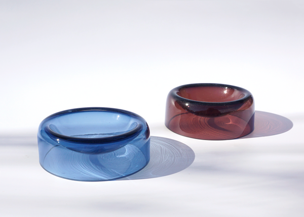 Handblown Glass Salt + Pepper Dish