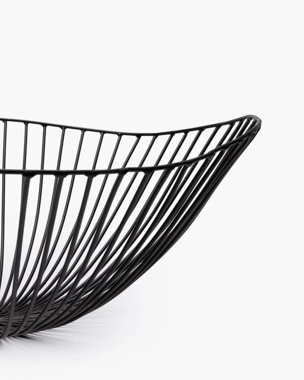 Cesira Black Metal Wire Basket