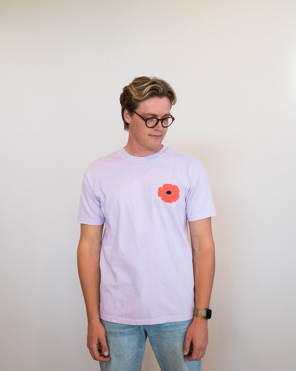 Poppy With Me Back Print T Shirt