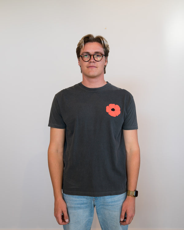 Poppy With Me Back Print T Shirt