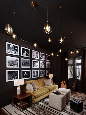 Molten Spider Large Light - Smoked-glass has an inherent beauty because of its