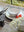 Black/White Striped Salt And Pepper Shakers