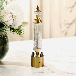 Gold and Crystal Table Lamp