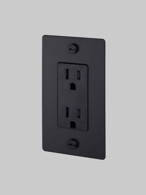 1G DUPLEX OUTLET / CROSS / WITHOUT LOGO
