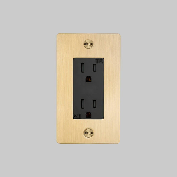 1G DUPLEX OUTLET / WITHOUT LOGO