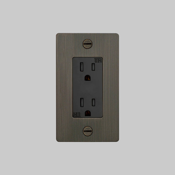 1G DUPLEX OUTLET / WITHOUT LOGO