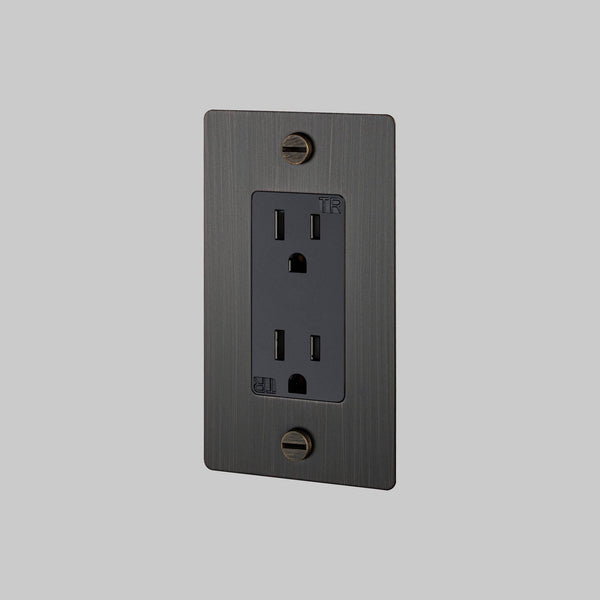 1G DUPLEX OUTLET / WITHOUT LOGO