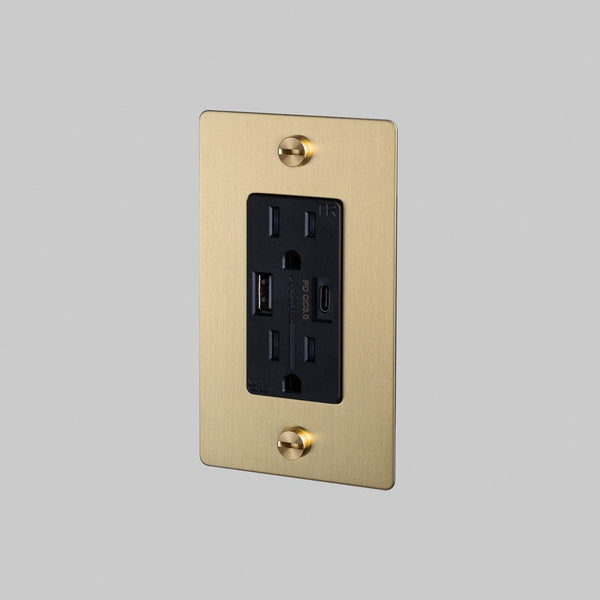 1G DUPLEX OUTLET / USB A + C / WITHOUT LOGO