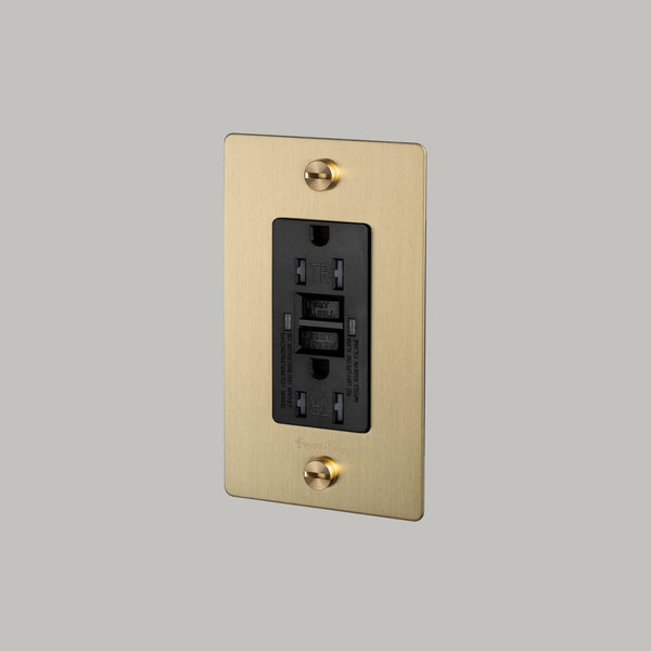 1G DUPLEX OUTLET / GFCI / WITH LOGO