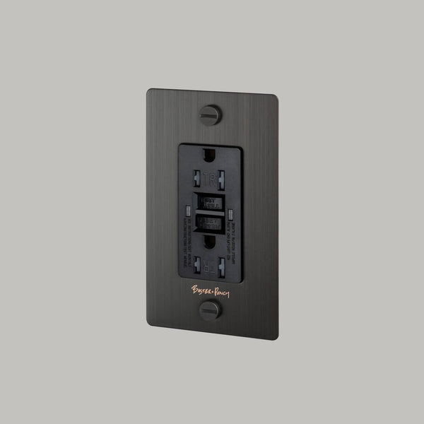 1G DUPLEX OUTLET / GFCI / WITH LOGO