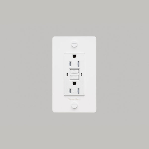 1G DUPLEX OUTLET / GFCI / WITH LOGO