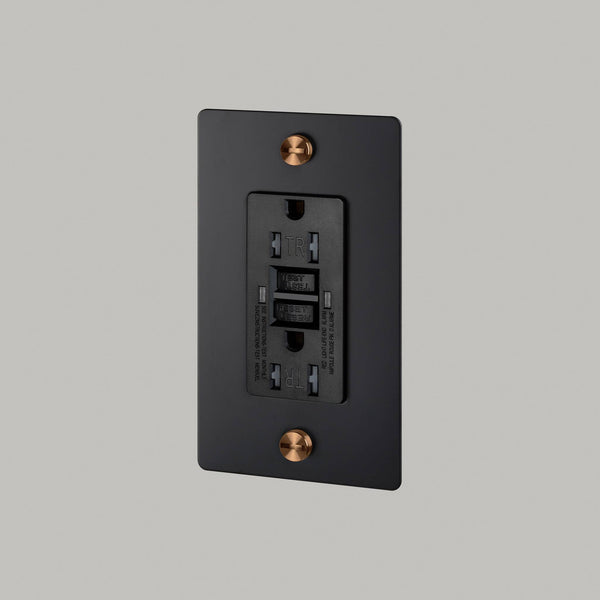 1G DUPLEX OUTLET / GFCI / CROSS / WITHOUT LOGO