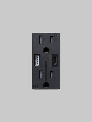 OUTLET MODULE / DUPLEX & 2 USB-A + C