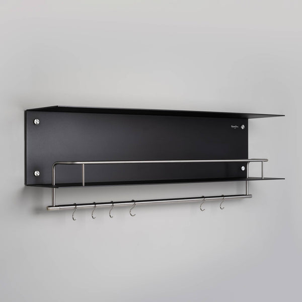 KITCHEN SHELF / HANGER / BLACK