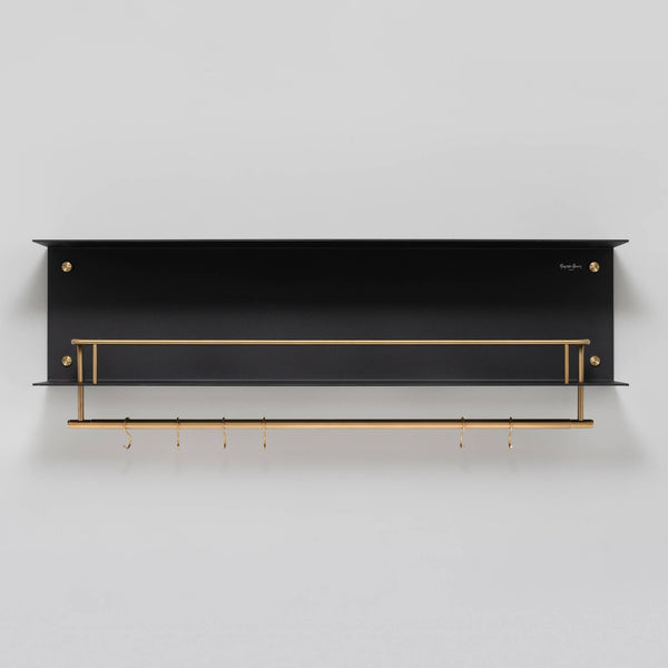 KITCHEN SHELF / HANGER / BLACK