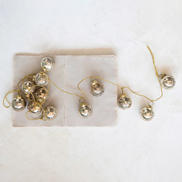 Etched Mercury Ornament Garland