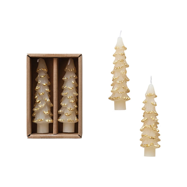 Unscented Tree Taper Candles (Short)