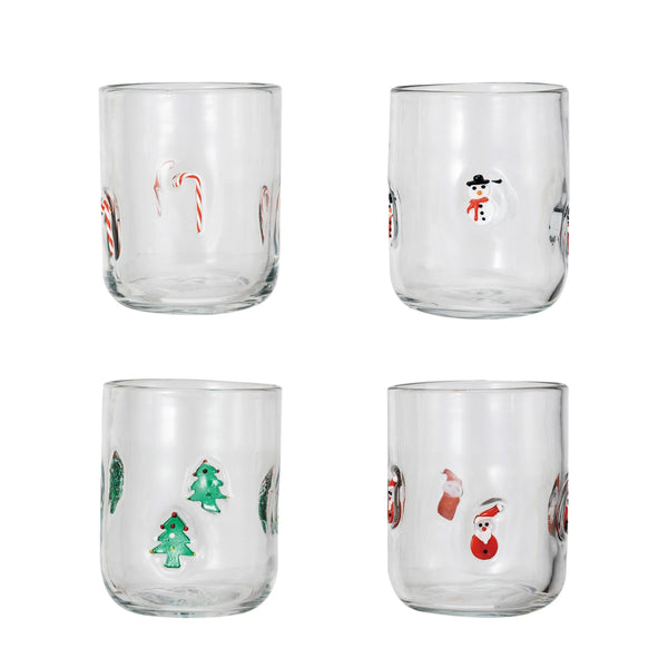 Holiday Drinking Glass
