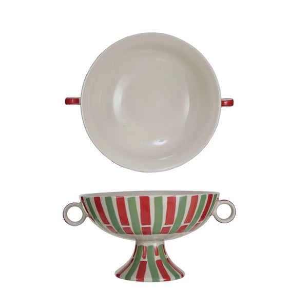 Stripe Footed Bowl