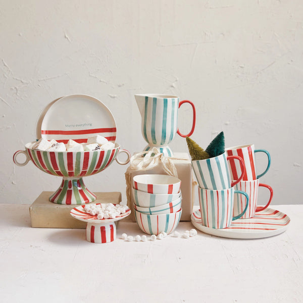 Stripe Footed Bowl