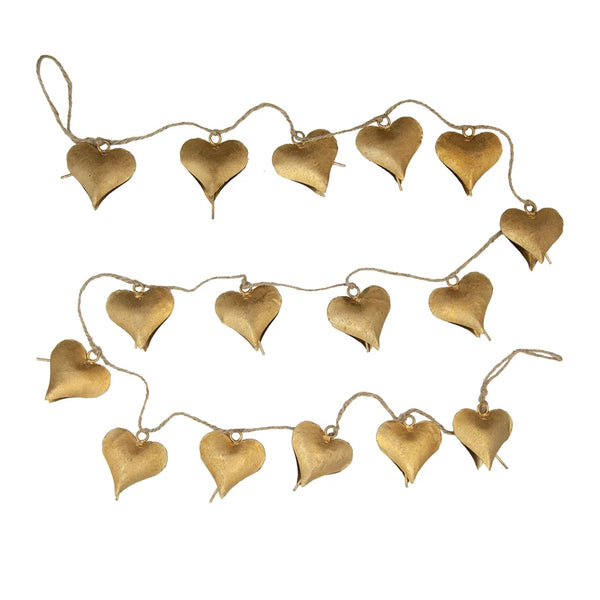 Heart Shaped Bell Garland